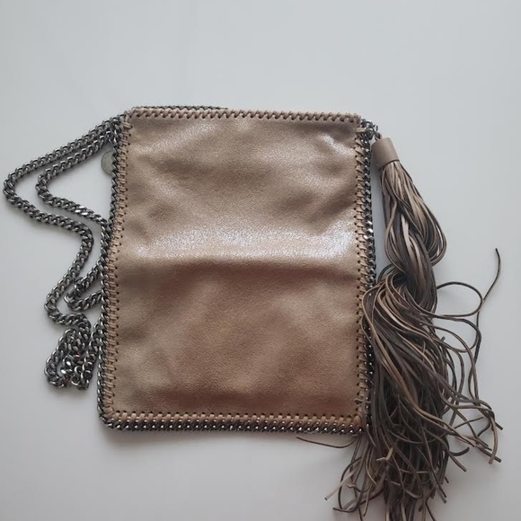 STELLA MCCARTNEY  Shaggy Deer Faux Leather Small Falabella Crossbody Bag - Picture 3 of 11